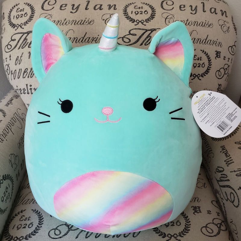 Giant Rainbow Jumbo Cat Plush Pusheen Pink Hello Kitty Squi