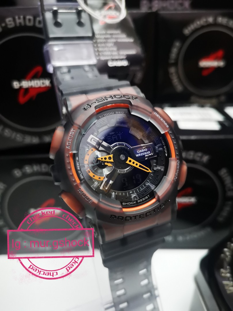 G Shock Ori Ga 110 Ls Ornge Men S Fashion Watches On Carousell