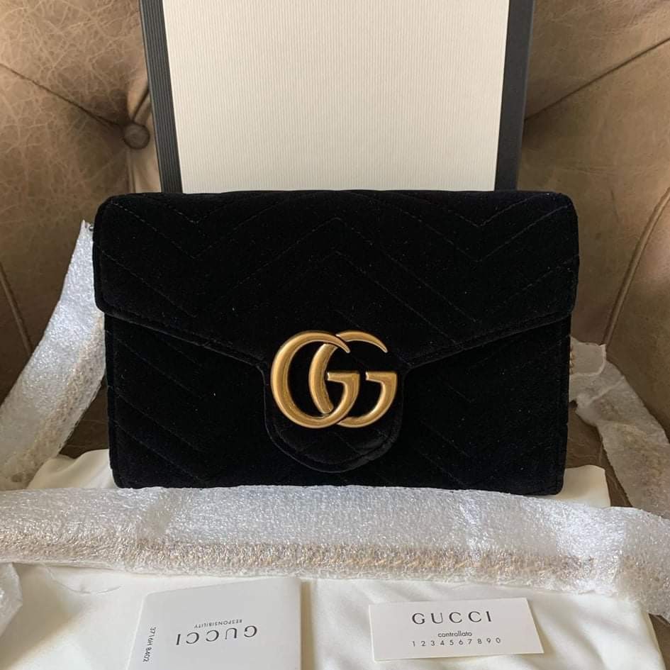Gucci wallet sales on chain velvet