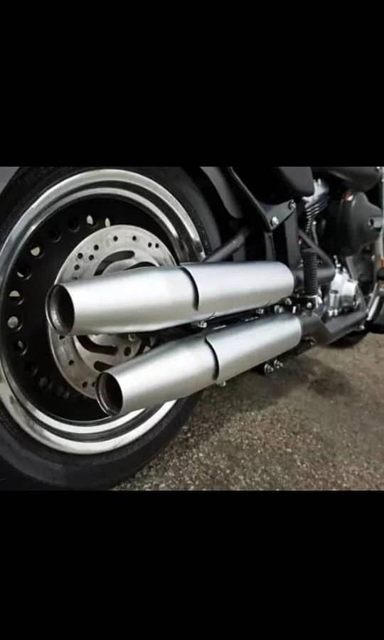 harley davidson fat boy exhaust