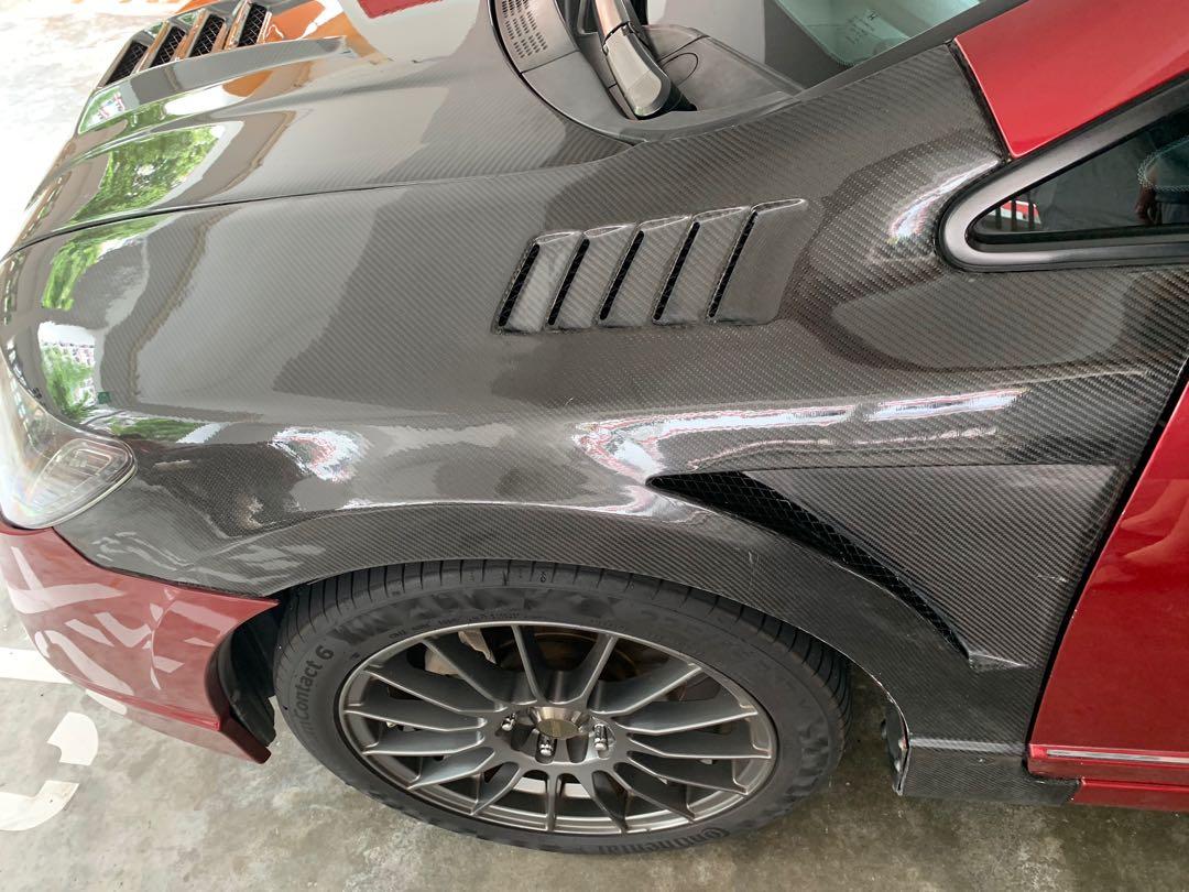 Honda Civic FD Carbon fenders, Car Accessories, Accessories on Carousell