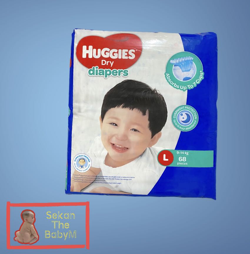 Huggies Diapers, Babies & Kids, Bathing & Changing, Diapers & Baby Wipes on Carousell