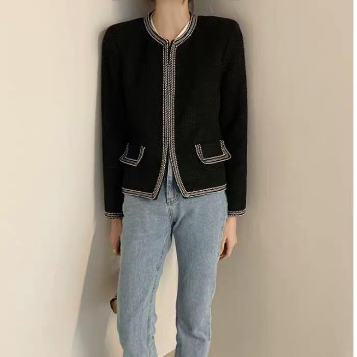 Jacket Tweet 小香風外套ol Chanel 女裝 女裝上衣 外套 Carousell