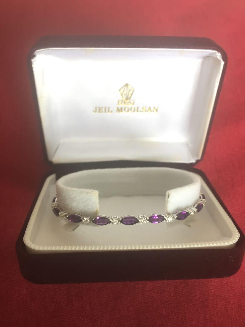 Jeil Moolsan Korean Amethyst Bracelet Women s Fashion Jewelry
