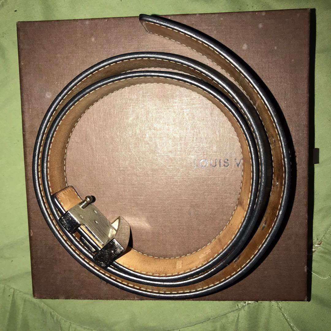 Louis Vuitton authentic (Category: Belts) located in Quezon City. Submitted by checasey (Listing ID 1040376050, Image 2). Description: Very good condition See closely picture for flaws (straches only) RFS: need funds.