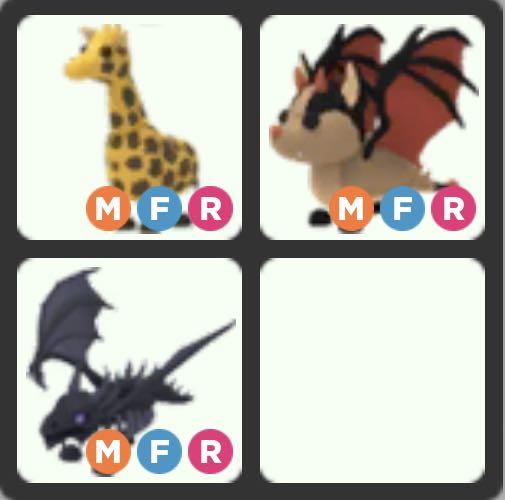 Price On Request Mfr Shadow Bat Giraffe Adopt Me Roblox Mega Neon Fly Ride Toys Games Video Gaming In Game Products On Carousell - shadow roblox
