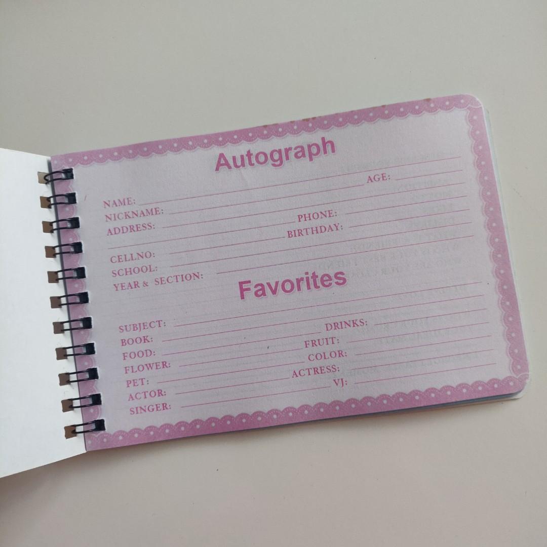 Mickey Friends Autograph Book Free Items on Carousell
