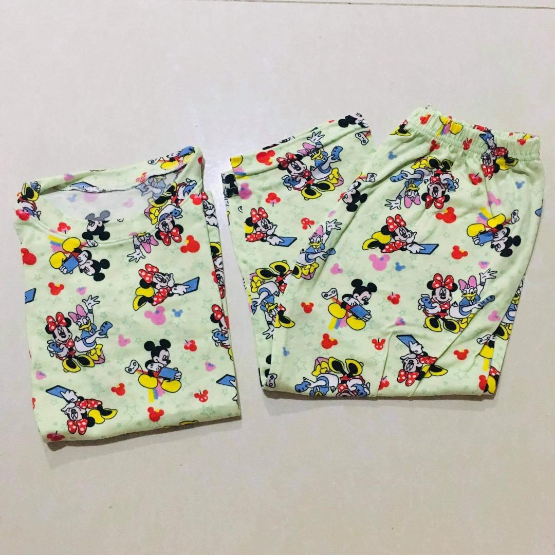 Mickey Mouse L Kids Terno Pajama 5 6yrs old Babies Kids