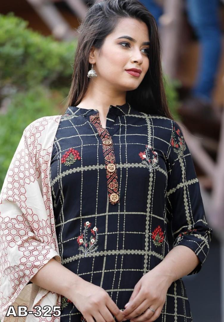 NEW DESIGNER KURTI, PANT \u0026 DUPATTA 
