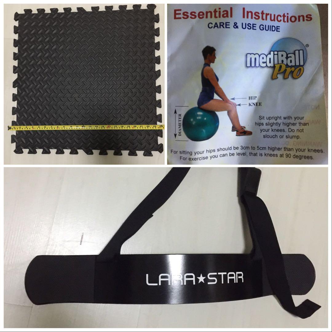 Exercise ball arm blaster long barbell sit up bar Sports