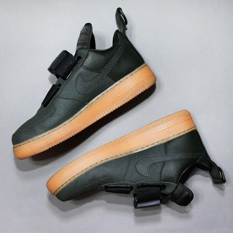 Nike Air Force 1 Utility Sequoia Green Black Gum AO1531-300 Men's Size  12