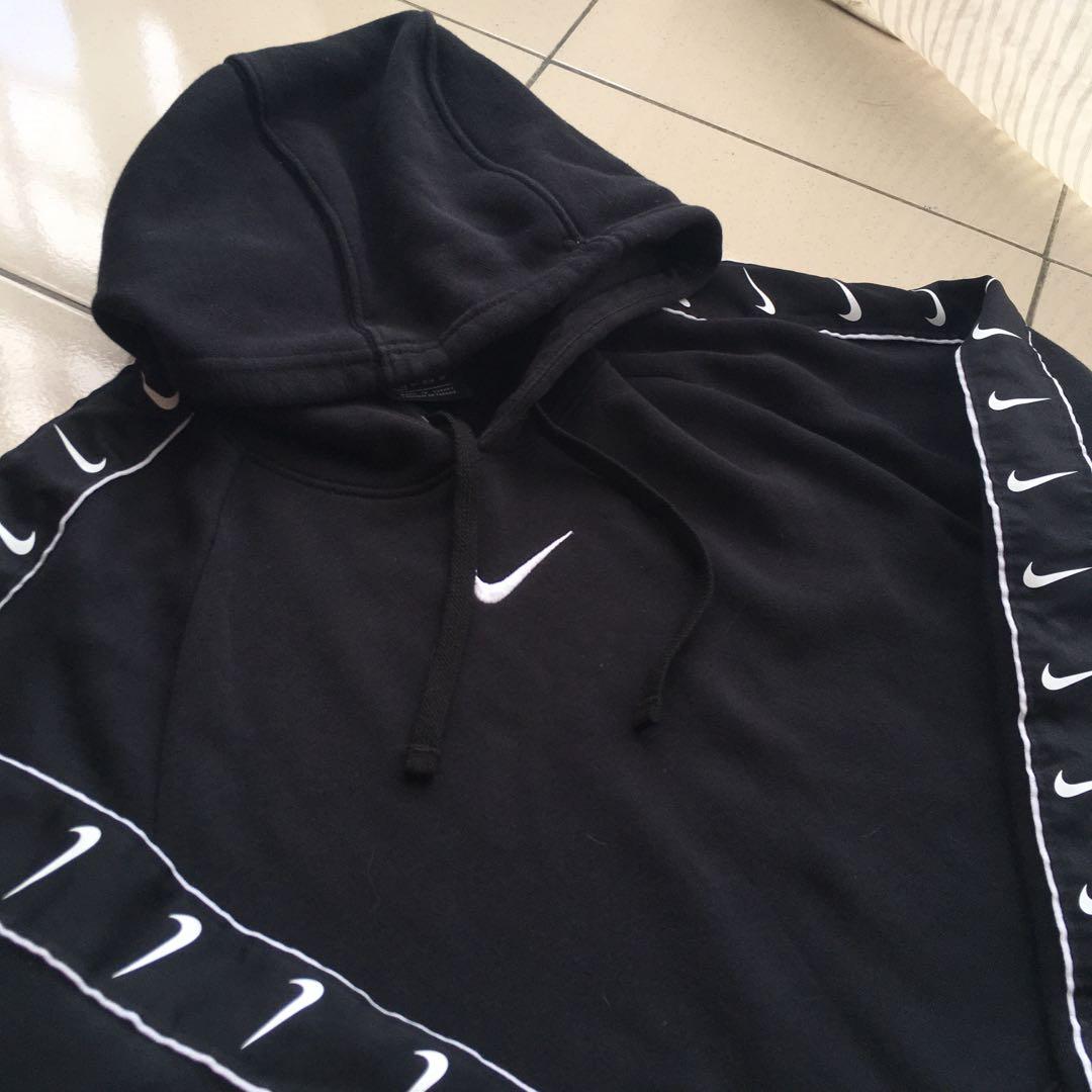 Nike Centre Swoosh Side Tape Hoodie VINTAGE Men s Fashion