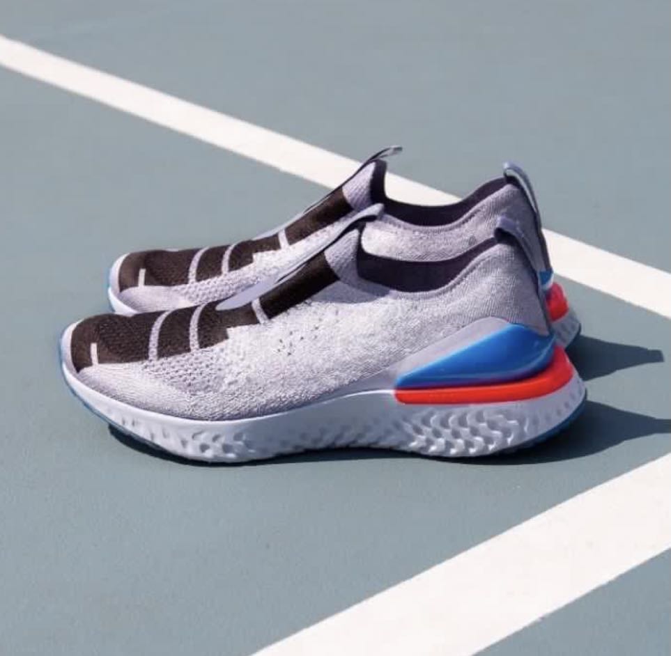 Epic phantom react deals flyknit indigo fog/black/ghost/stellar indigo
