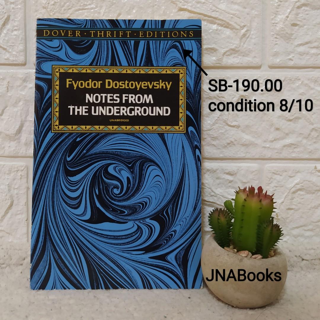 Notes From The Underground Fyodor Dostoveysky Books Books On Carousell The song chikasaw later appeared in a different version on the 1995 ruby album salt peter with the title carondelet. carousell