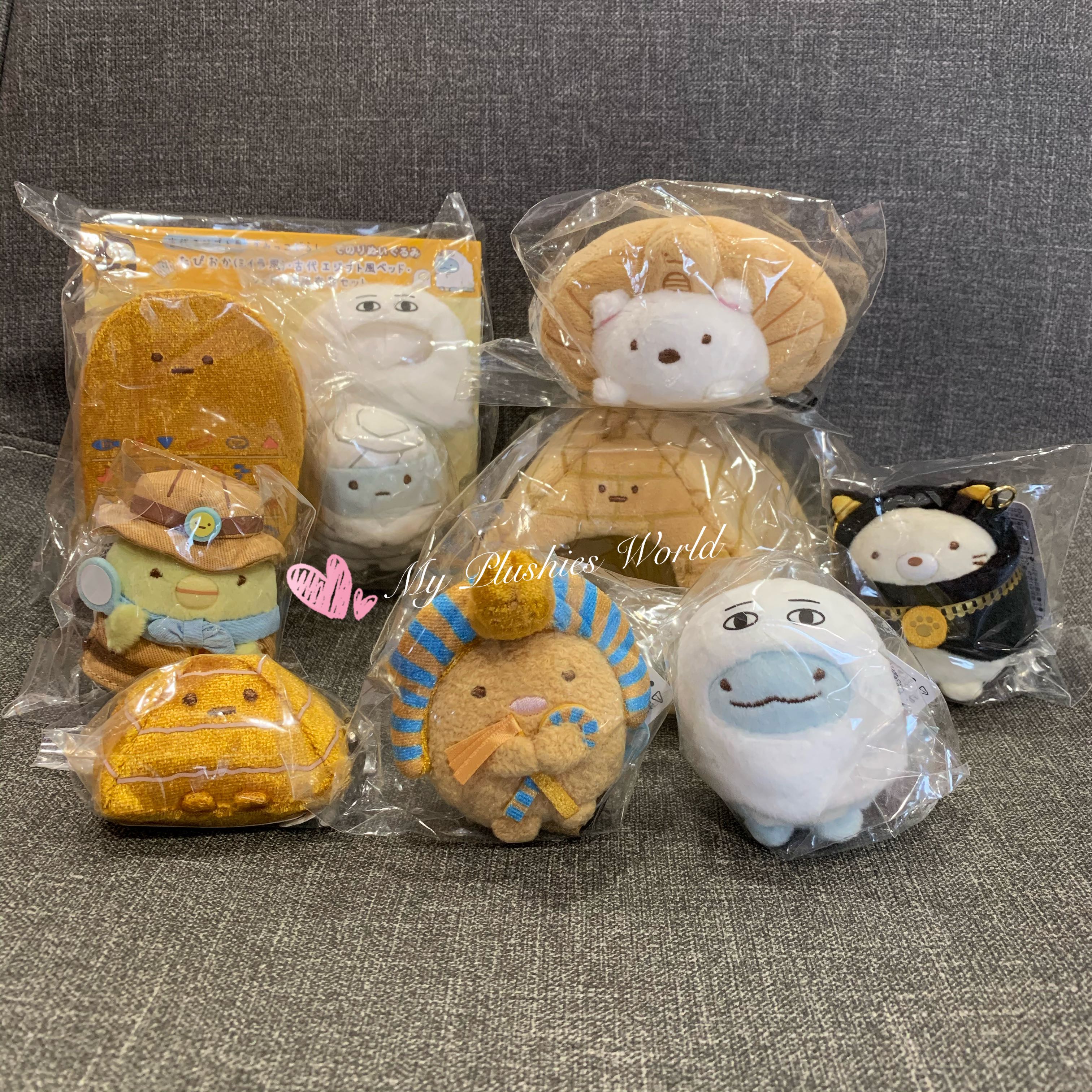 Sumikko Gurashi Egypt Exhibition Leiden Collaboration 8 set Tenori Plush Stuffed Sumikko Gurashi Egypt Exhibition Leiden Collaboration 8 set Tenori Plush Stuffed