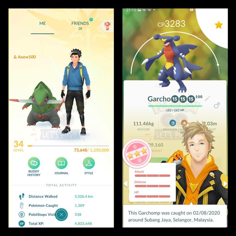 Pokemongo Pokemon Go Account For Sale Level34 Instinct Video Gaming Gaming Accessories On Carousell