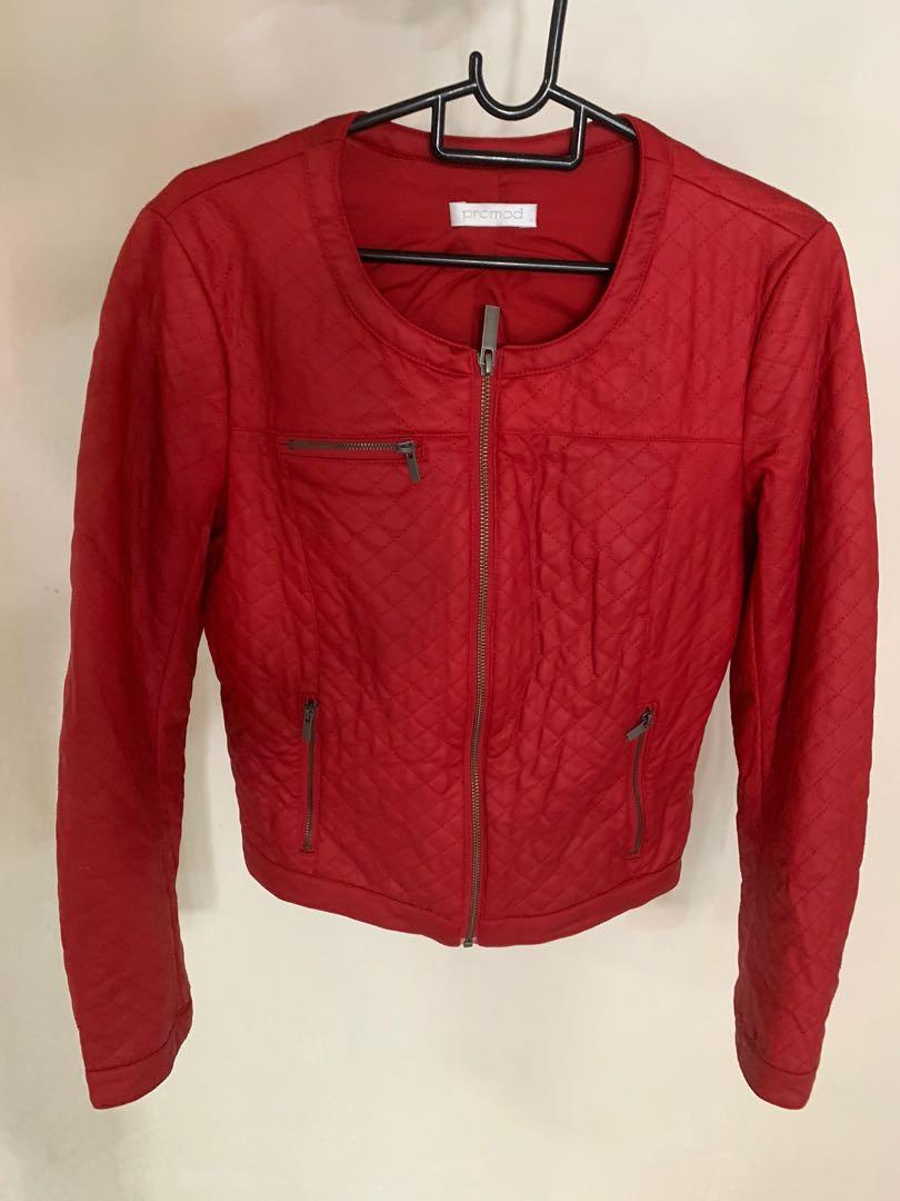 Promod Polyester Red Jacket