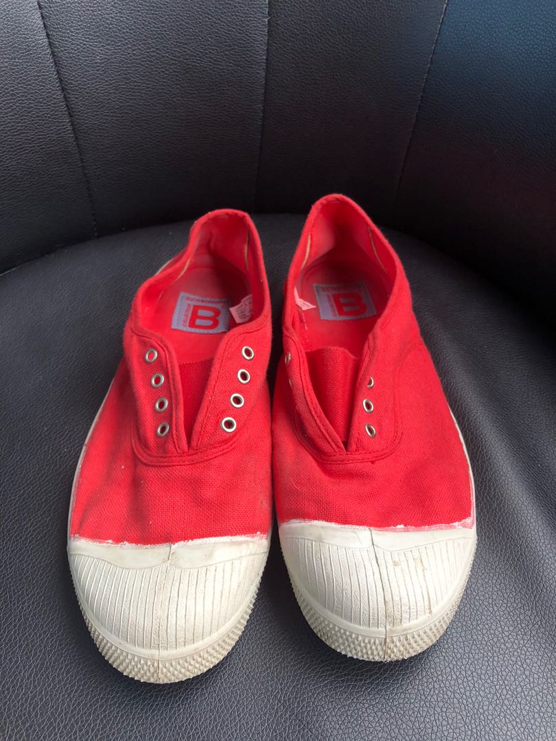Red slip-on trainers, Women's Fashion 