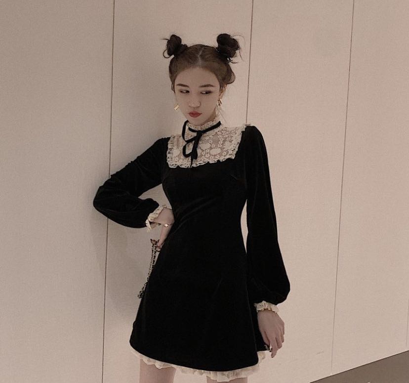 Red Velvet Joy Psycho Inspired Dress 