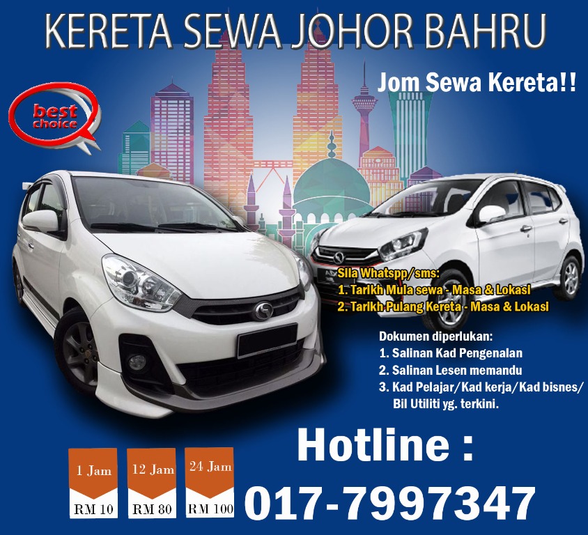 Sewa Kereta Di Johor Bahru