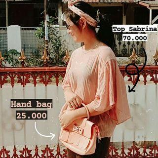 #Special1010 Baju Wanita Sabrina Top - Pink