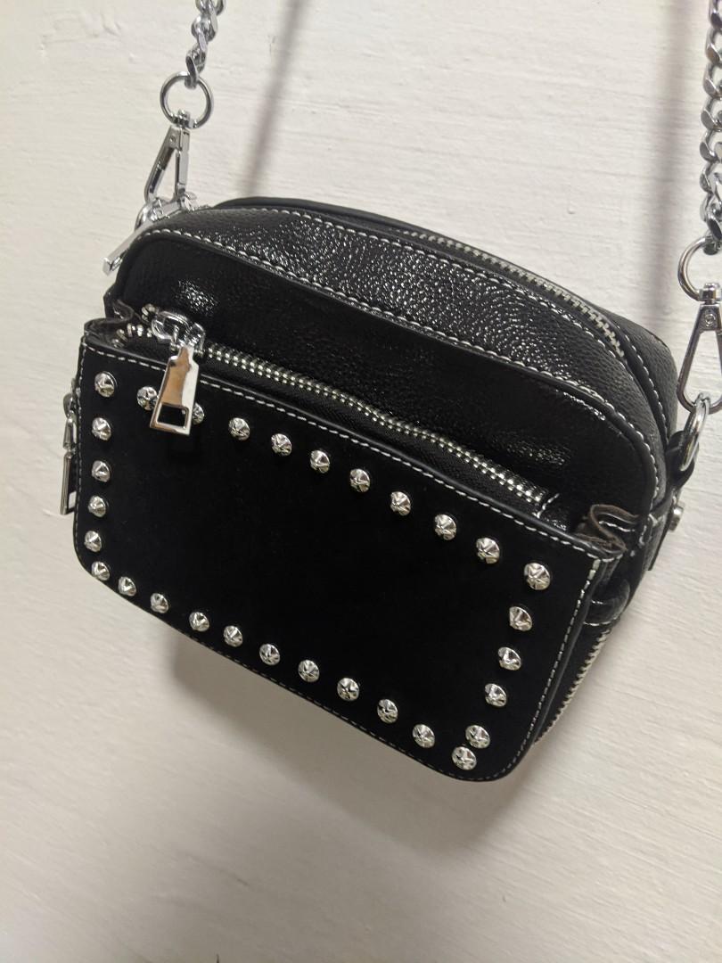 studded sling bags