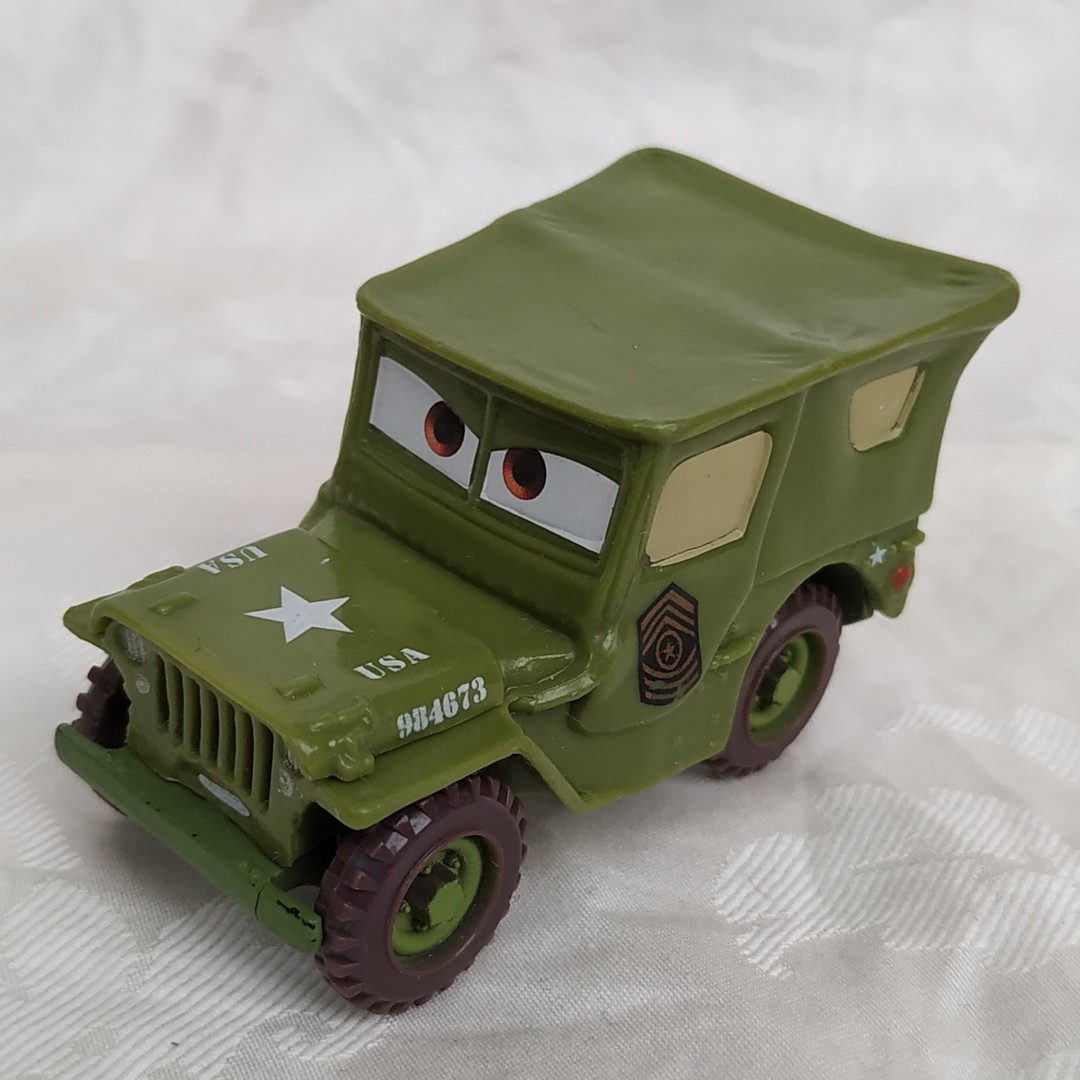 Disney Pixar The Cars Movie Jeep Willys Bahan Plastik, Toys