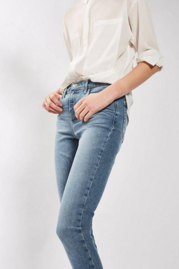 topshop high waist raw hem jeans