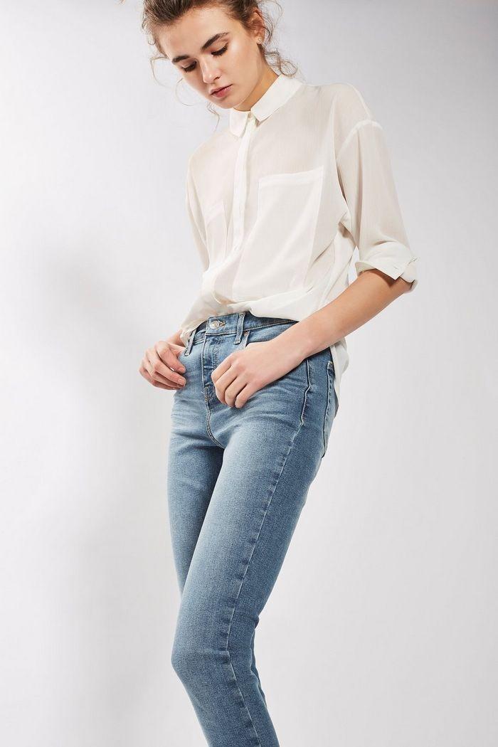 Mid blue raw hem jamie jeans sale