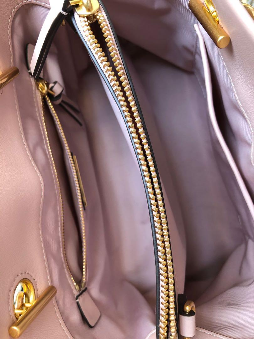 Tory Burch Fleming Small Tote Shell Pink