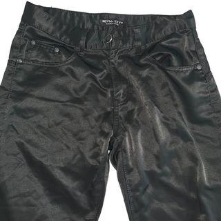 Vintage Black Silk Pants