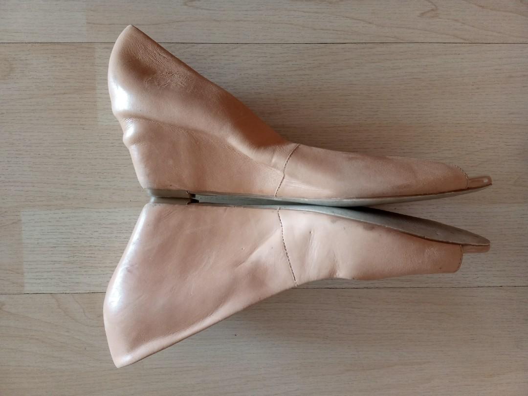 Wittner Nude Peep Toe Shoes Size 40 Women s Fashion Footwear