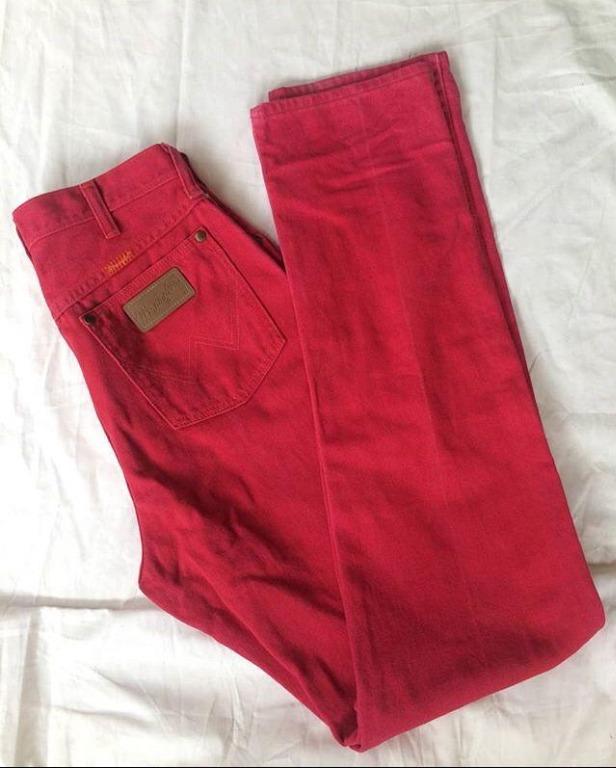 wrangler red pants