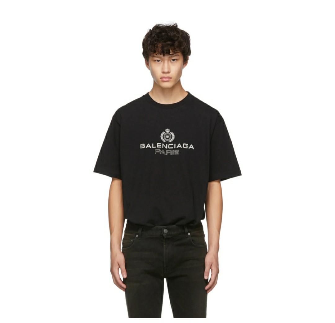 XS, S] Balenciaga Paris Laurel Tee, Men 