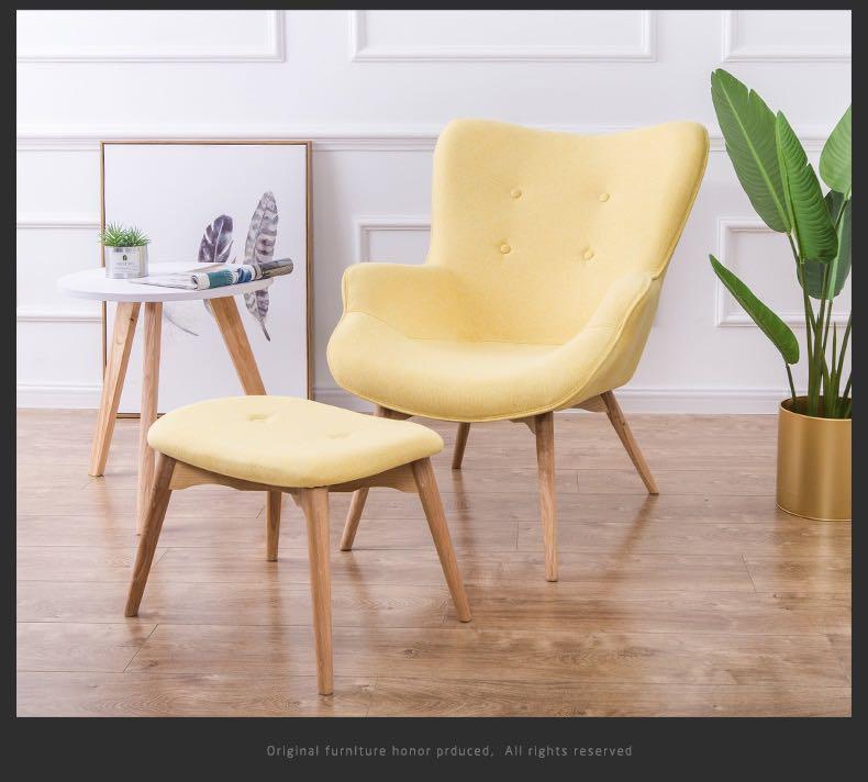 yellow sofa chair