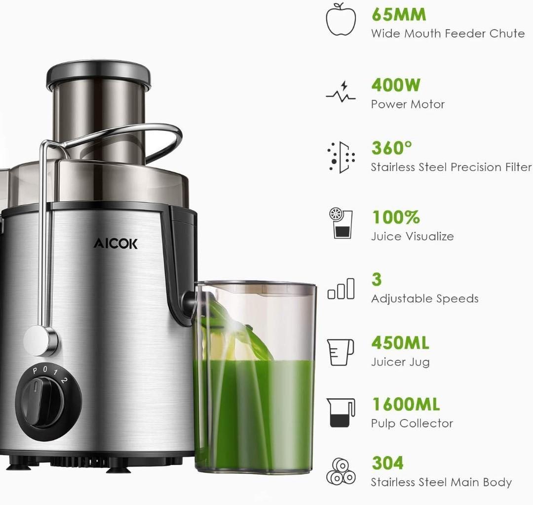 Aicok AMR516 Fruit Juicer Extractor Whole Fruit Juicer High Speed for Fruits. TV Home Appliances Kitchen Appliances Juicers Blenders Grinders on Carousell