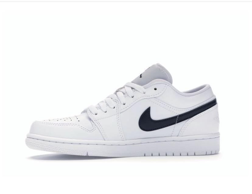 Air jordan 1 low white obsidian outlet