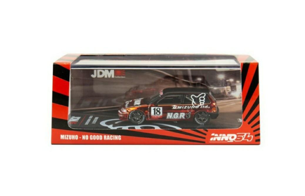 AVAILABLE RARE! 1:64 Inno64 Honda Civic SIR EF9 No Good Racing AVAILABLE RARE! 1:64 Inno64 Honda Civic SIR EF9 No Good Racing