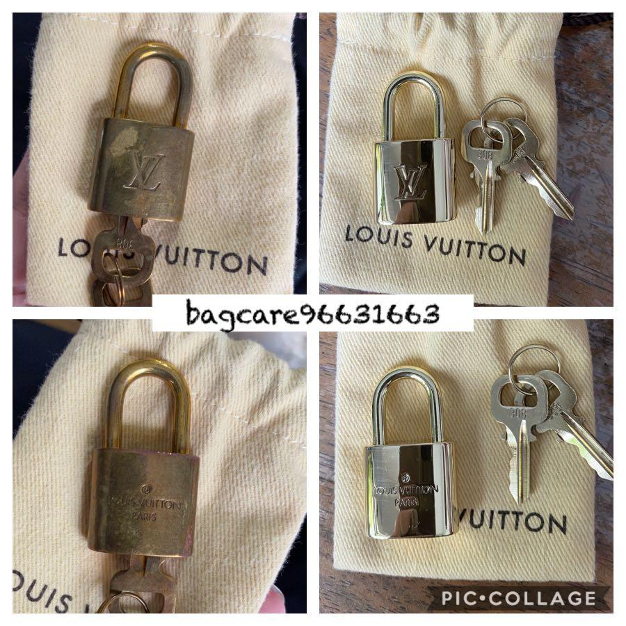 Bag spa Lv lock remove scratches,remove rusty hardware