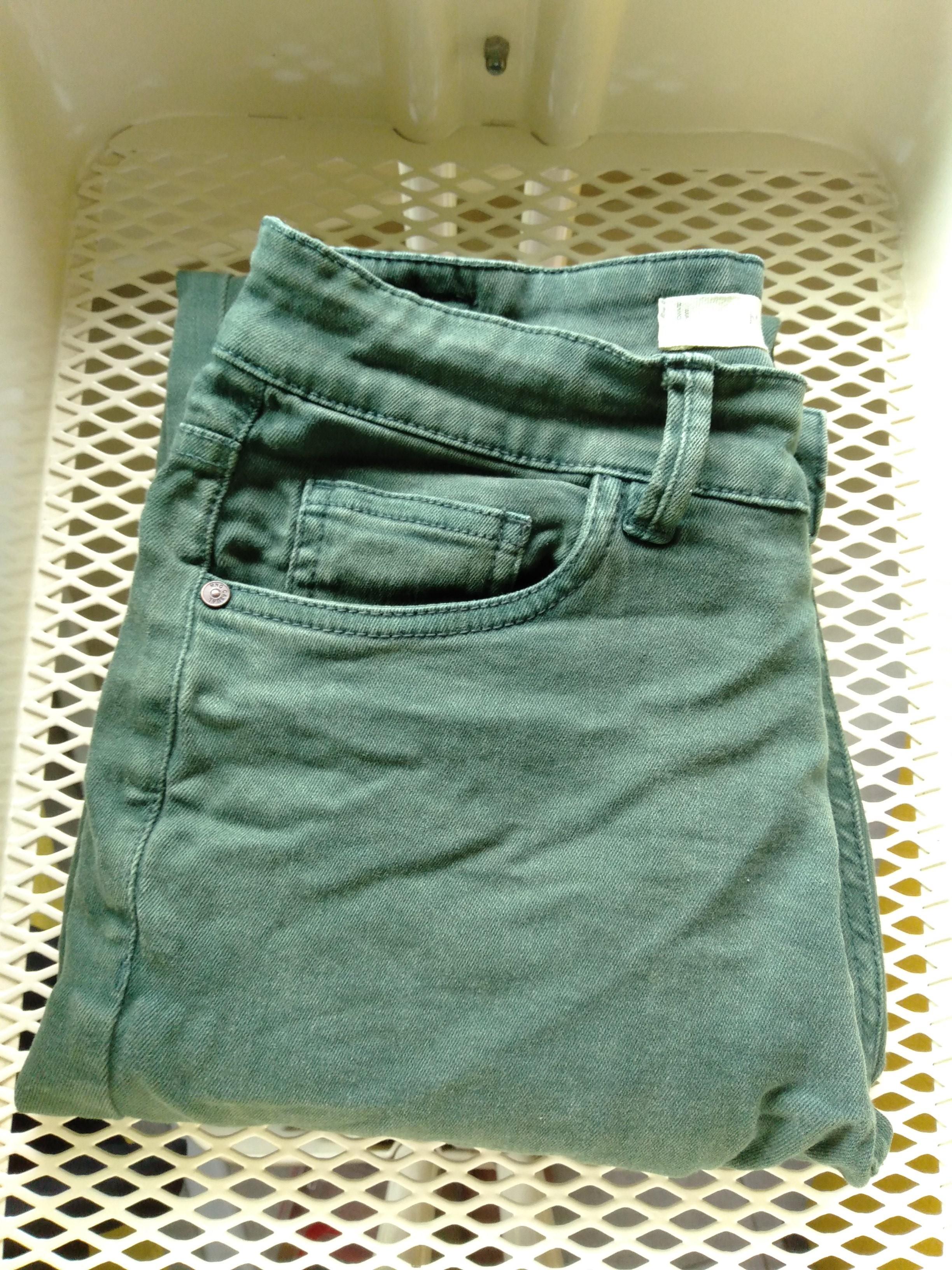 Mango green jeans clearance