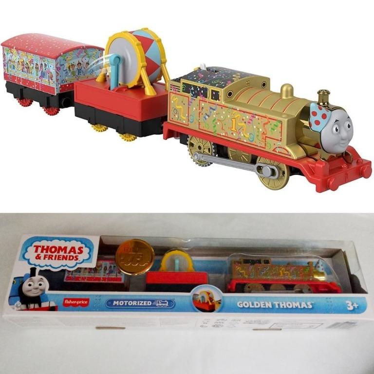BNIB: Thomas & Friends Fisher Price Golden Thomas Motorized Train ...