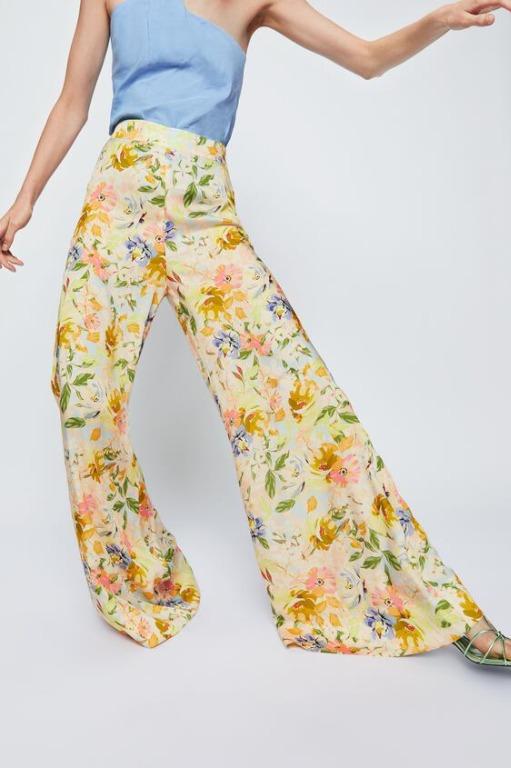 Zara floral print pants clearance