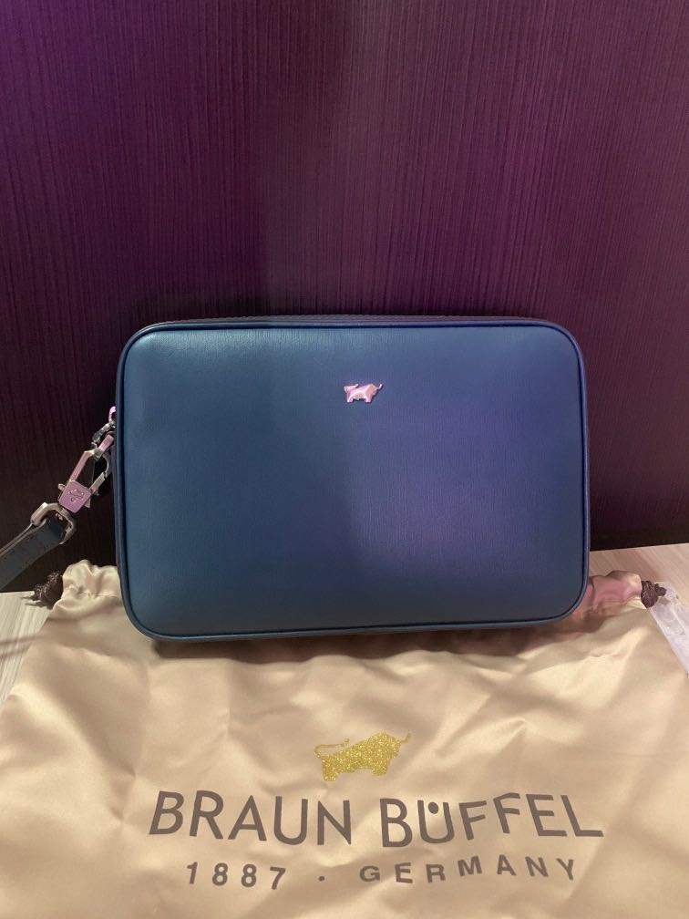 Braun Buffel Clutch, Luxury, Bags & Wallets, Clutches on Carousell