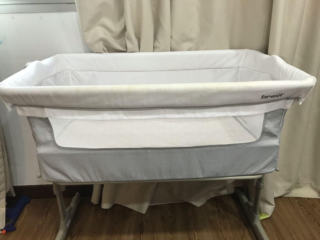 Brevi Bedside Collapsible Baby Cot, Babies & Kids, Baby Nursery & Kids