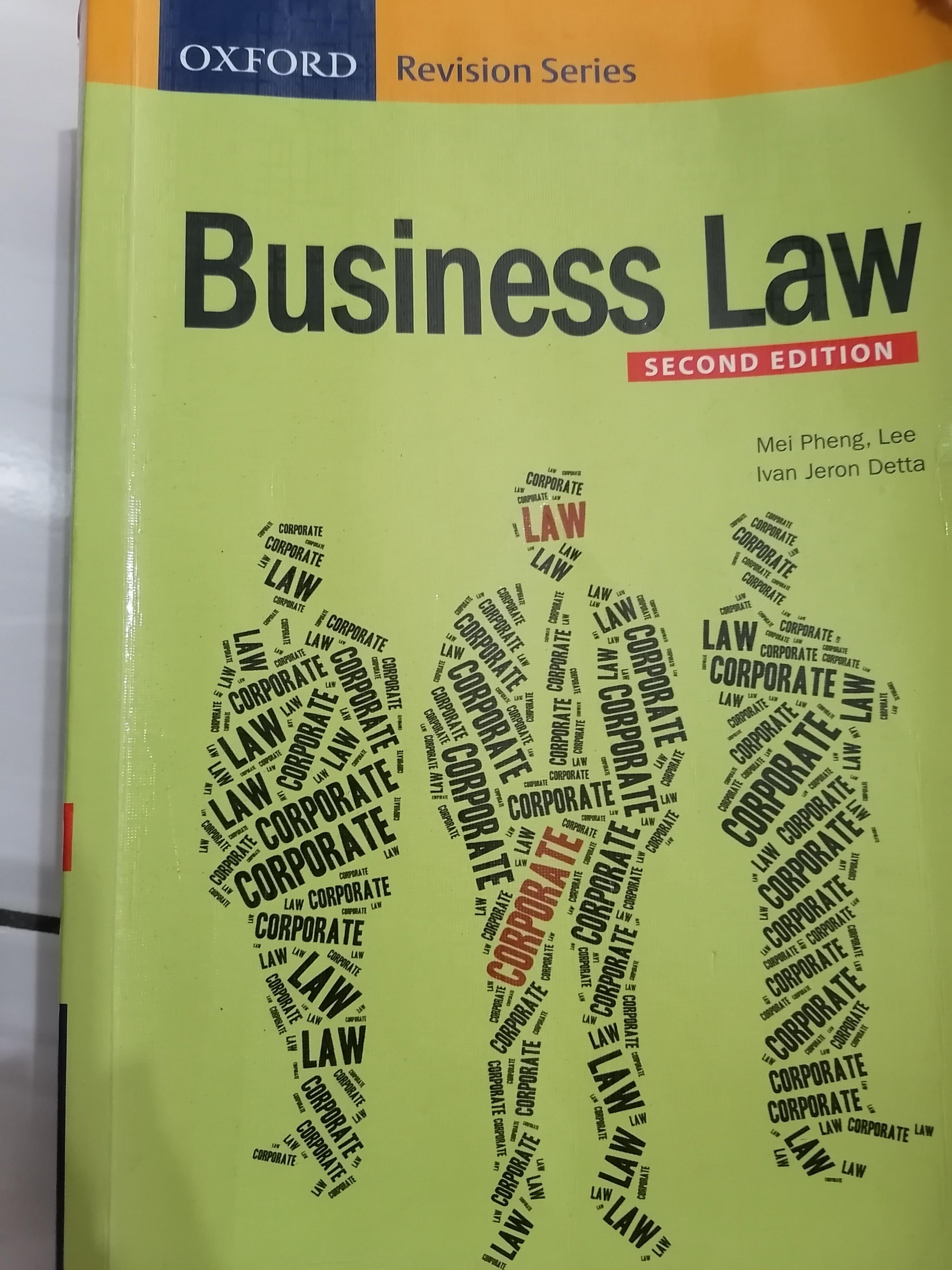 Business Law Oxford By Lee Mei Pheng Textbooks On Carousell