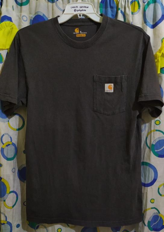 Carhartt K87 Pocket Tee Black 1 Men s Fashion Tops Sets Tshirts Polo Shirts on Carousell