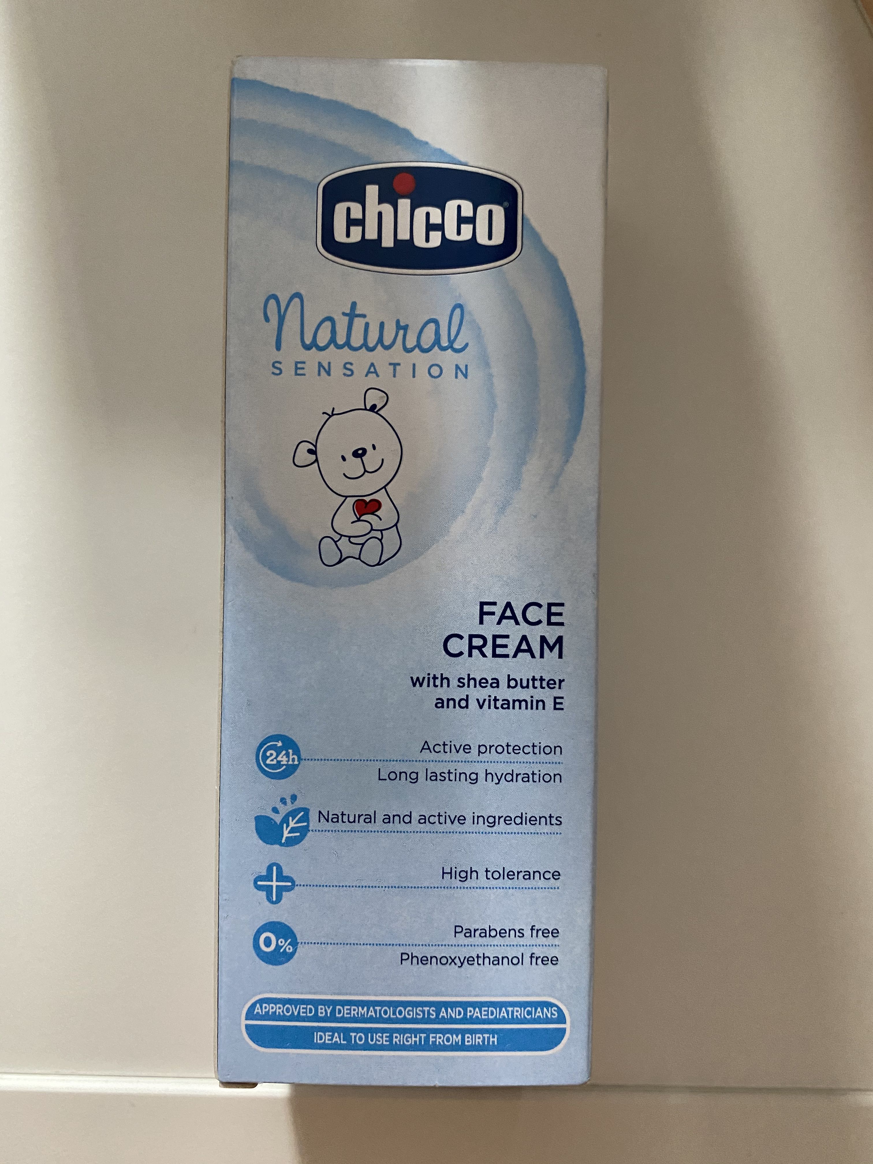 chicco baby face cream
