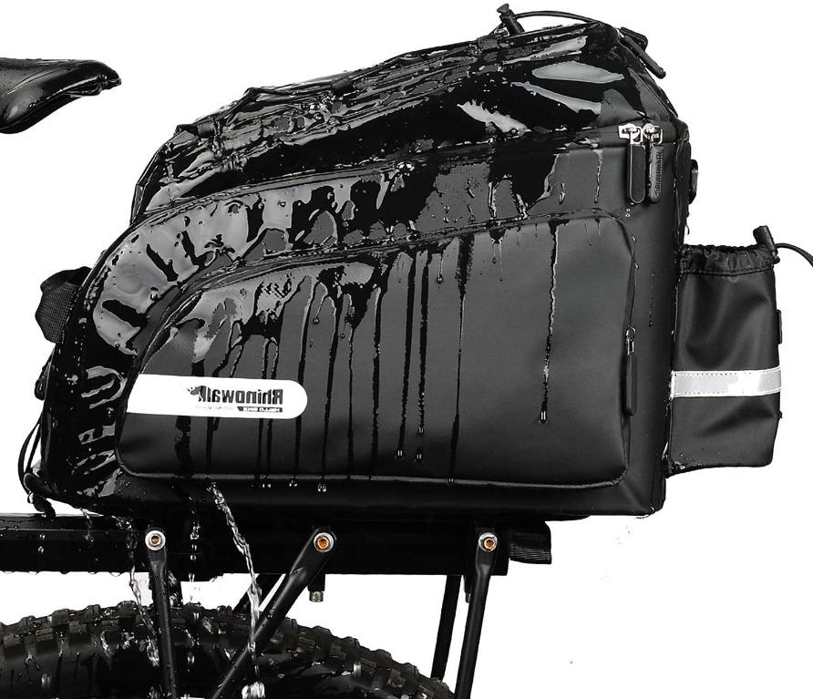 Chk Rhinowalk Bike Bag Bike Trunk Bag Bike Pannier Bag 17l For Bicycle Cargo Rack Saddle Bag Shoulder Bag Laptop Pannier Rack Bicycle Bag Professional Cycling Accessories Bicycles Pmds Parts Accessories