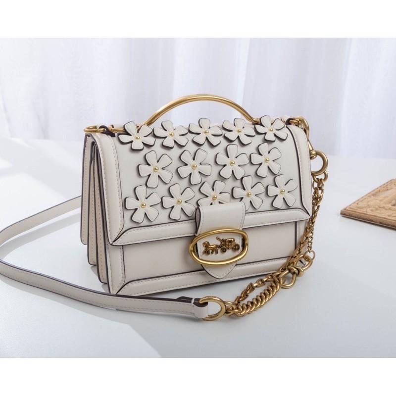 Coach floral applique bag outlet