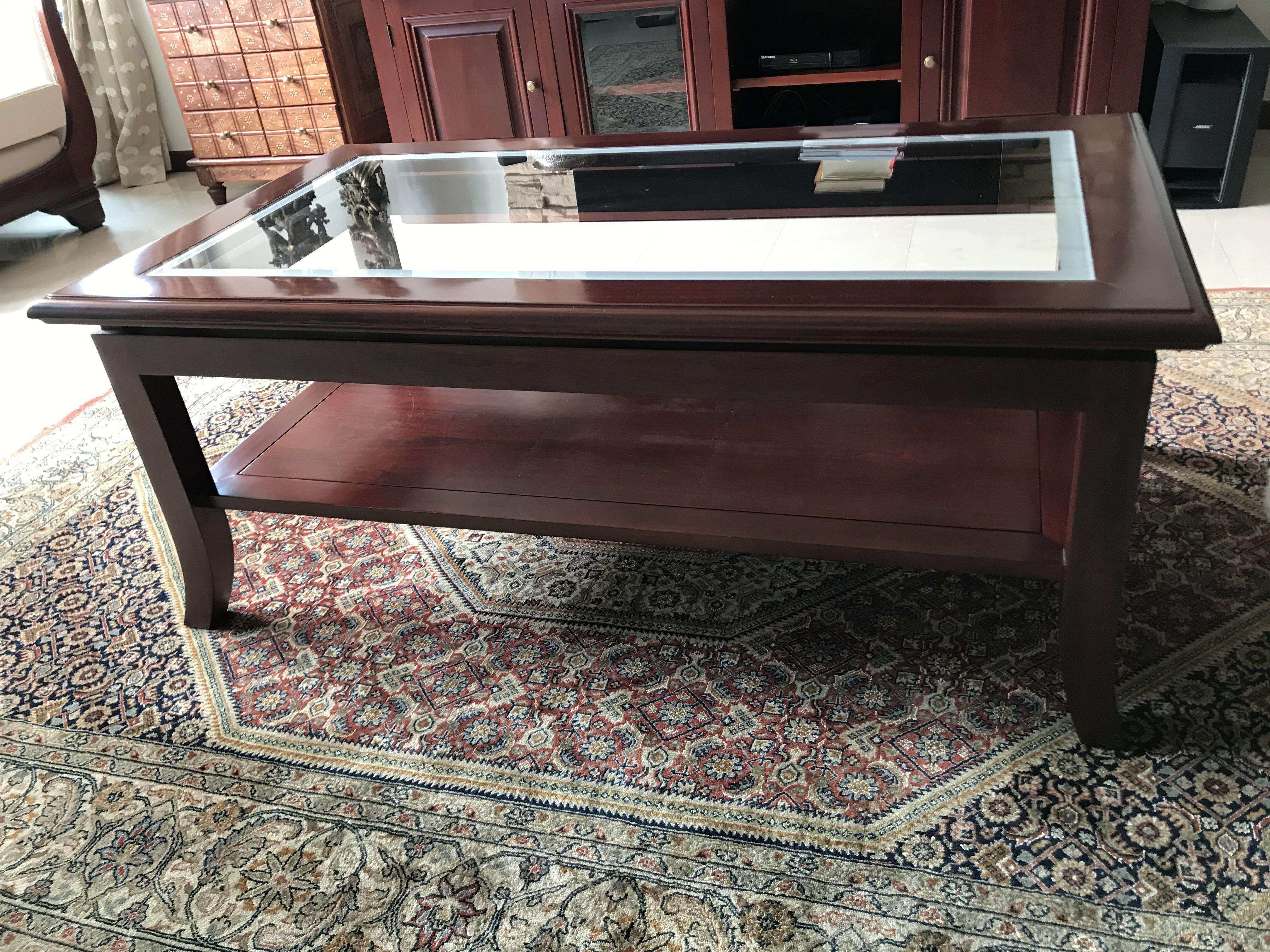 Mahogany Coffee Table Premium Acanthus Collection Furniture Tables Chairs On Carousell